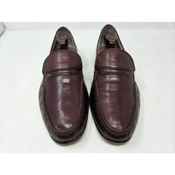 BALLY MADE IN SWITZERLAND MEN’S BROWN LEATHER BARNES DRESS LOAFERS US SIZE 12 M main image 10